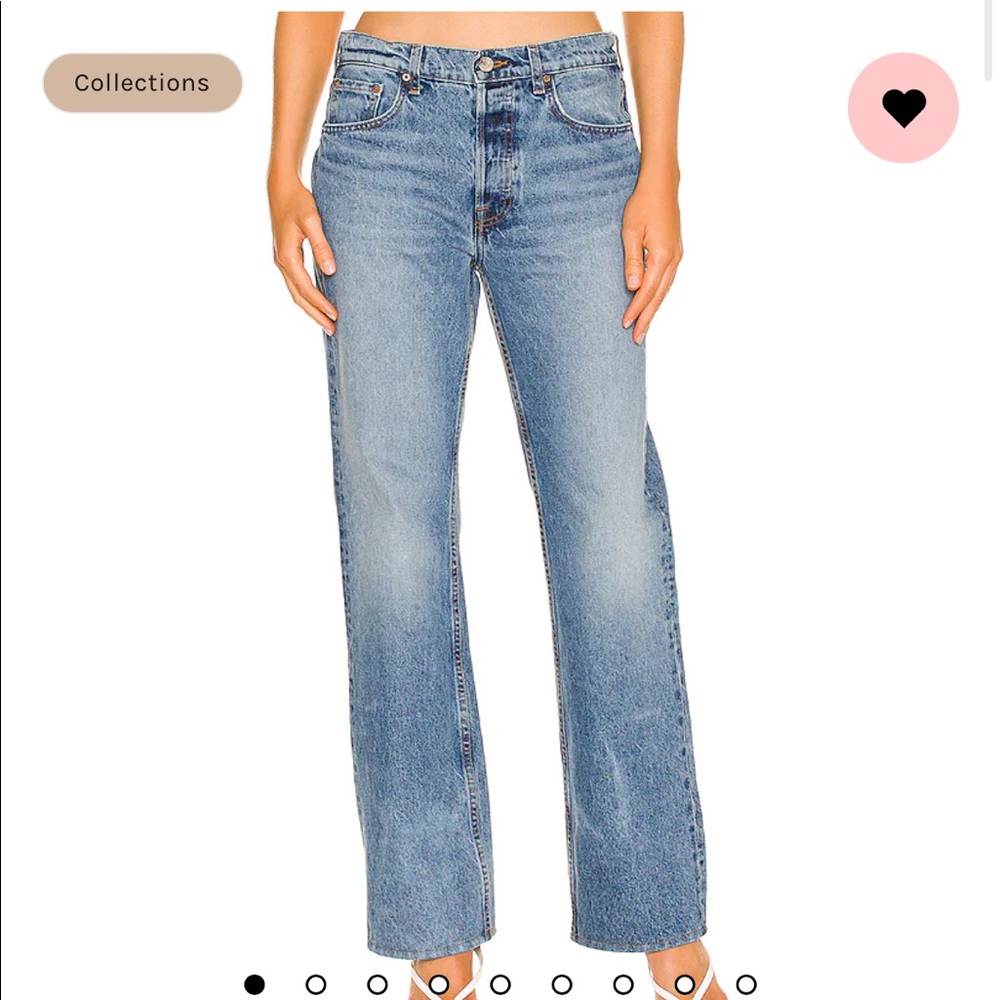 GRLFRND Courtney low rise boot cut jeans, worn only a few times